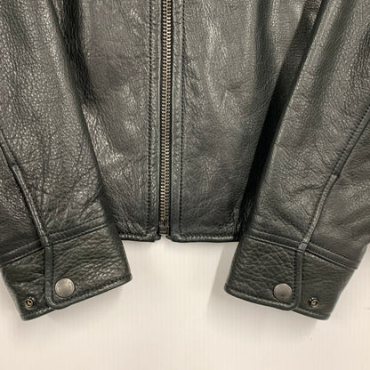 【中古品】【メンズ】 COACH コーチ F85841 COW LEATHER SINGLE RIDERS JACKET カウレザー シングルライダースジャケット アウター 141-260724-ya-07-izu サイズ：XS カラー：ブラック 万代Net店