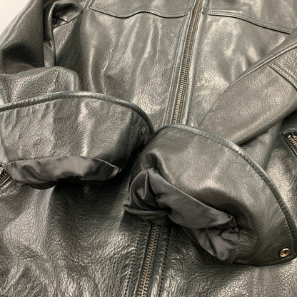 【中古品】【メンズ】 COACH コーチ F85841 COW LEATHER SINGLE RIDERS JACKET カウレザー シングルライダースジャケット アウター 141-260724-ya-07-izu サイズ：XS カラー：ブラック 万代Net店