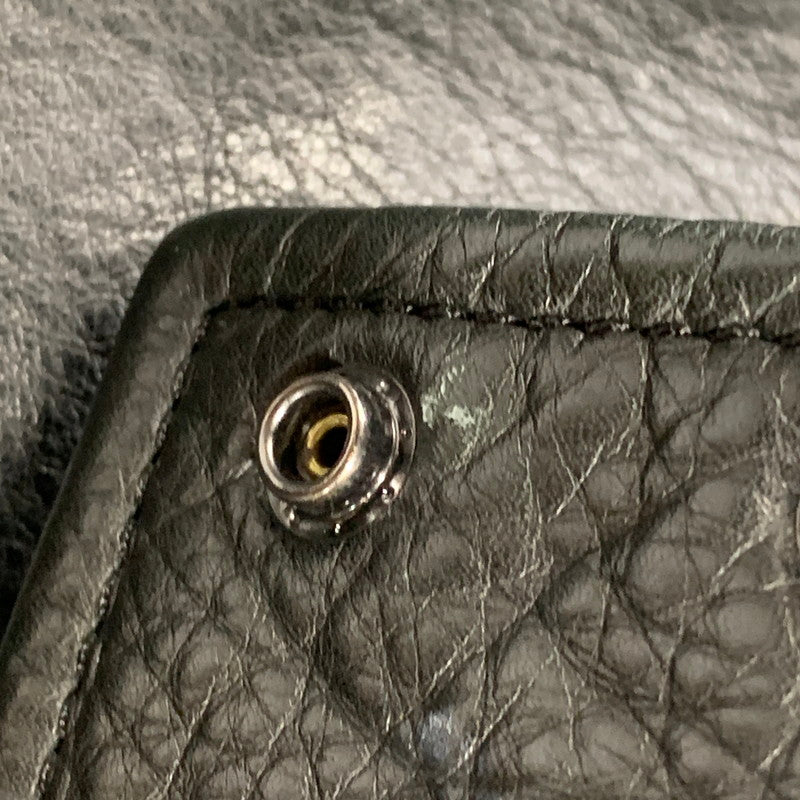 【中古品】【メンズ】 COACH コーチ F85841 COW LEATHER SINGLE RIDERS JACKET カウレザー シングルライダースジャケット アウター 141-260724-ya-07-izu サイズ：XS カラー：ブラック 万代Net店