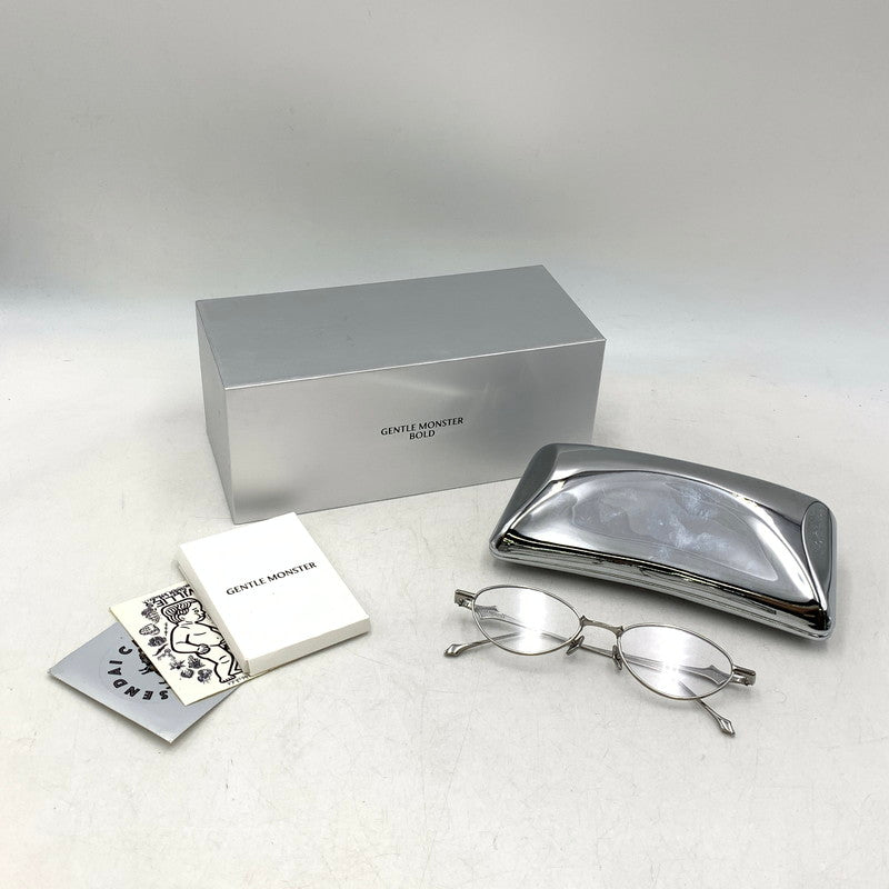 【中古品】【メンズ/レディース】 GENTLE MONSTER ジェントルモンスター EDEN-02 2025 BOLD COLLECTION SUNGLASSES ボールド コレクション サングラス 203-260724-ya-05-izu サイズ：55口19-155 カラー：シルバー×クリア 万代Net店