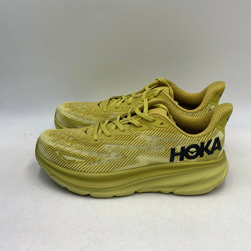 【中古美品】【メンズ】 HOKA ホカ 1127895 GLCR CLIFTON クリフトン 9 スニーカー シューズ 靴 162-260724-ya-04-izu サイズ：27cm カラー：イエロー 万代Net店