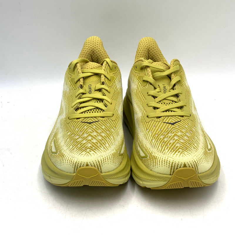【中古美品】【メンズ】 HOKA ホカ 1127895 GLCR CLIFTON クリフトン 9 スニーカー シューズ 靴 162-260724-ya-04-izu サイズ：27cm カラー：イエロー 万代Net店