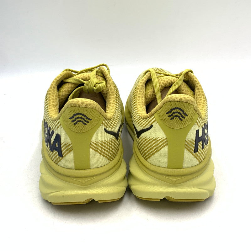 【中古美品】【メンズ】 HOKA ホカ 1127895 GLCR CLIFTON クリフトン 9 スニーカー シューズ 靴 162-260724-ya-04-izu サイズ：27cm カラー：イエロー 万代Net店