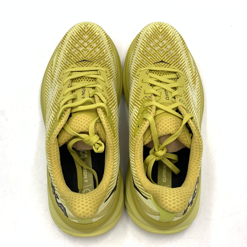 【中古美品】【メンズ】 HOKA ホカ 1127895 GLCR CLIFTON クリフトン 9 スニーカー シューズ 靴 162-260724-ya-04-izu サイズ：27cm カラー：イエロー 万代Net店