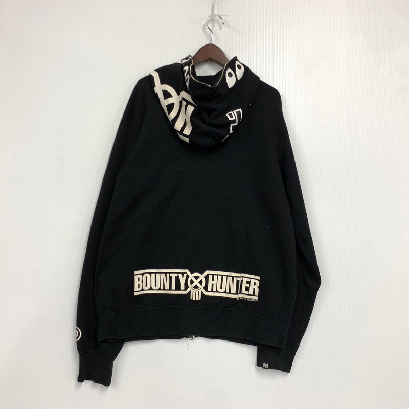 【中古品】【メンズ】 A BATHING APE アベイシングエイプ × BOUNTY HUNTER バウンティハンター 001ZPD231921X SHARK FULL ZIP HOODIE シャーク フル ジップ フーディー トップス 長袖 142-260724-ya-09-izu サイズ：XL カラー：ブラック 万代Net店