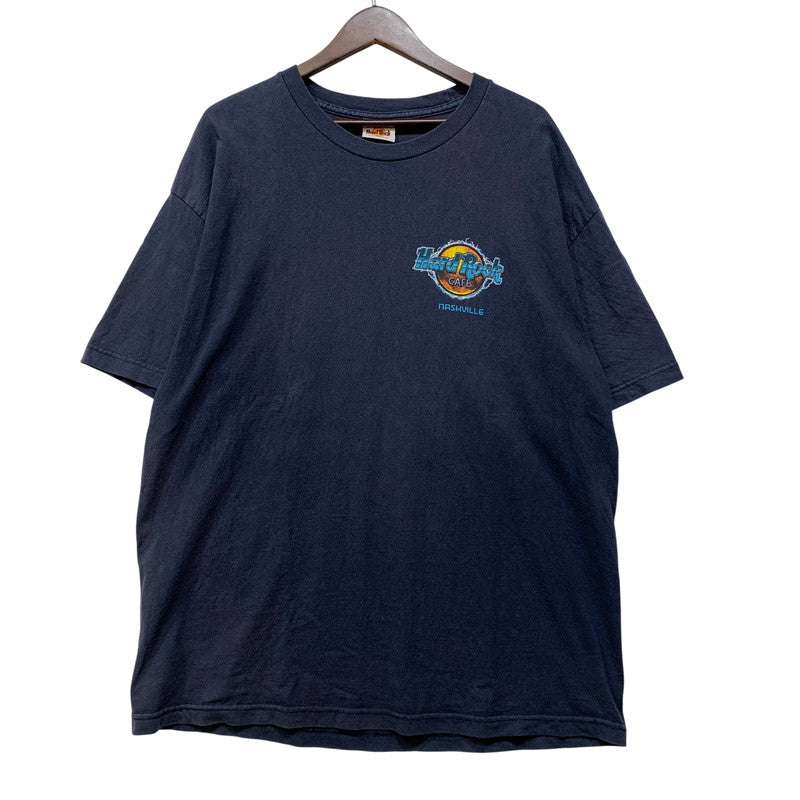 【中古品】【メンズ】 HARD ROCK CAFE ハードロックカフェ NASHVILLE WORLD TOUR BACK PRINT S/S TEE ナッシュビル ワールドツアー バックプリント 半袖 Tシャツ 146-260725-as-14-izu カラー：ネイビー 万代Net店
