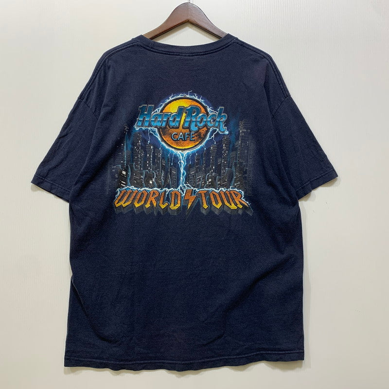 【中古品】【メンズ】 HARD ROCK CAFE ハードロックカフェ NASHVILLE WORLD TOUR BACK PRINT S/S TEE ナッシュビル ワールドツアー バックプリント 半袖 Tシャツ 146-260725-as-14-izu カラー：ネイビー 万代Net店