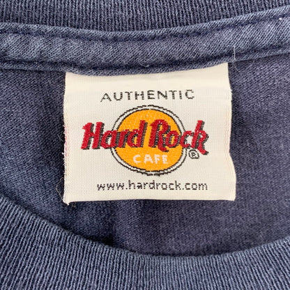 【中古品】【メンズ】 HARD ROCK CAFE ハードロックカフェ NASHVILLE WORLD TOUR BACK PRINT S/S TEE ナッシュビル ワールドツアー バックプリント 半袖 Tシャツ 146-260725-as-14-izu カラー：ネイビー 万代Net店