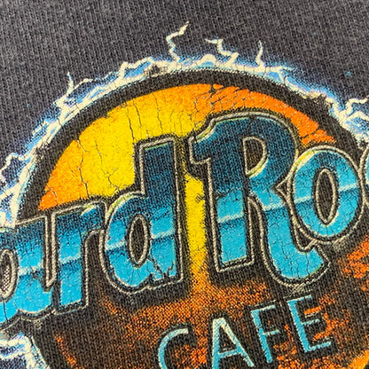 【中古品】【メンズ】 HARD ROCK CAFE ハードロックカフェ NASHVILLE WORLD TOUR BACK PRINT S/S TEE ナッシュビル ワールドツアー バックプリント 半袖 Tシャツ 146-260725-as-14-izu カラー：ネイビー 万代Net店