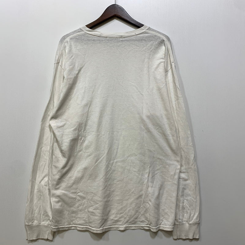 【中古品】【メンズ】 ANTIDOTE BUYERS CLUB アンチドート バイヤーズ クラブ TRIBAL ARM PRINT L/S TEE トライバル アーム プリント 長袖Tシャツ 142-260725-as-15-izu サイズ：L カラー：ホワイト 万代Net店