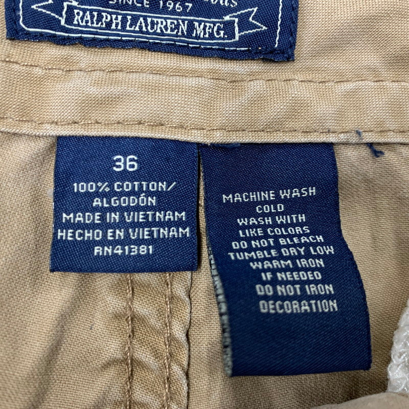 【中古品】【メンズ】 POLO JEANS COMPANY ポロ ジーンズ カンパニー CARGO SHORTS カーゴ ショーツ ズボン ボトムス 157-260727-ya-02-izu サイズ：36 カラー：ベージュ 万代Net店