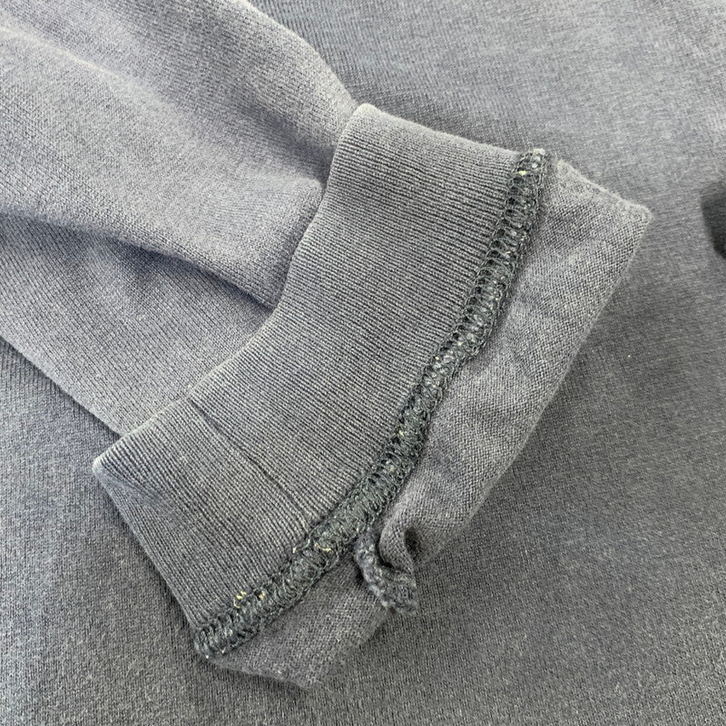 【中古品】【メンズ】 OLD VANS オールド バンズ CENTER LINE LS TEE センターライン ロングスリーブ Tシャツ 刺繍ロゴ 長袖 トップス 146-260728-ay-15-izu サイズ：L カラー：ネイビー 万代Net店