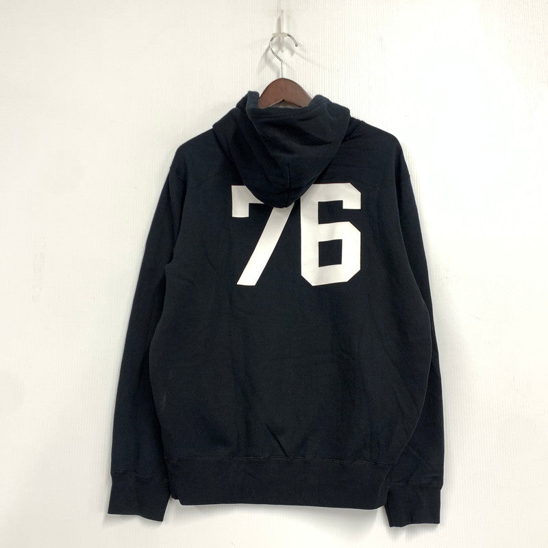 【中古品】【メンズ】 POLO by RALPH LAUREN ポロ バイ ラルフローレン × RON HERMAN ロン ハーマン 710891321002 別注 22AW 前V SWEAT HOODIE スウェット フーディー トップス 長袖 147-260724-ya-08-izu サイズ：M カラー：ブラック 万代Net店