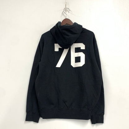 【中古品】【メンズ】 POLO by RALPH LAUREN ポロ バイ ラルフローレン × RON HERMAN ロン ハーマン 710891321002 別注 22AW 前V SWEAT HOODIE スウェット フーディー トップス 長袖 147-260724-ya-08-izu サイズ：M カラー：ブラック 万代Net店