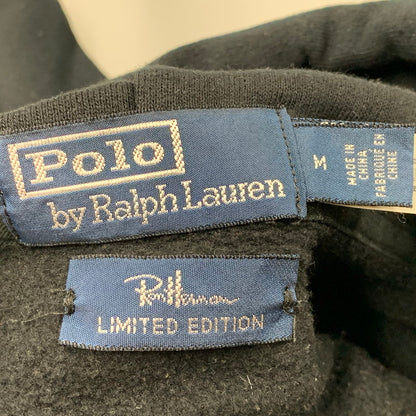 【中古品】【メンズ】 POLO by RALPH LAUREN ポロ バイ ラルフローレン × RON HERMAN ロン ハーマン 710891321002 別注 22AW 前V SWEAT HOODIE スウェット フーディー トップス 長袖 147-260724-ya-08-izu サイズ：M カラー：ブラック 万代Net店
