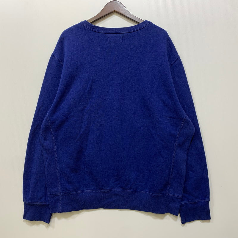 【中古品】【メンズ】 Polo by Ralph Lauren ポロバイラルフローレン RED PONY SWEATSHIRT レッドポニー スウェットシャツ 前V トレーナー 146-260725-as-13-izu サイズ：XL カラー：ブルー 万代Net店