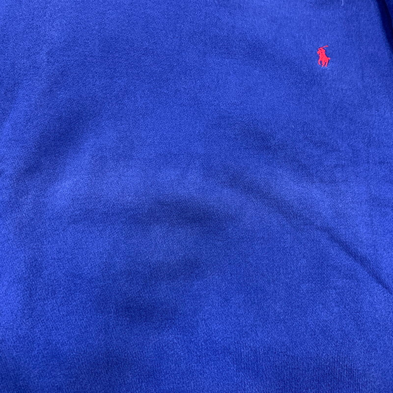 【中古品】【メンズ】 Polo by Ralph Lauren ポロバイラルフローレン RED PONY SWEATSHIRT レッドポニー スウェットシャツ 前V トレーナー 146-260725-as-13-izu サイズ：XL カラー：ブルー 万代Net店