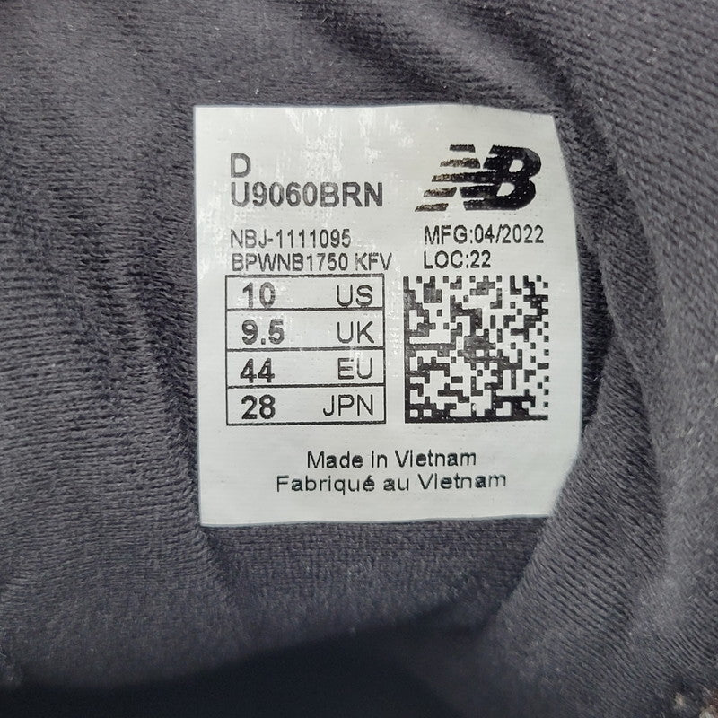 【現状渡し品】【メンズ】 NEW BALANCE ニューバランス U9060BRN 9060 スニーカー 靴 162-260726-kh-14-izu サイズ：28 カラー：ブラウン×ブラック 万代Net店