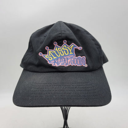 【中古品】【メンズ/レディース】 STUSSY ステューシー ROYAL GOODS LOW PRO CAP ロゴ キャップ 帽子 185-260726-kh-12-izu サイズ：F カラー：ブラック 万代Net店