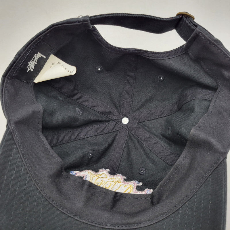 【中古品】【メンズ/レディース】 STUSSY ステューシー ROYAL GOODS LOW PRO CAP ロゴ キャップ 帽子 185-260726-kh-12-izu サイズ：F カラー：ブラック 万代Net店