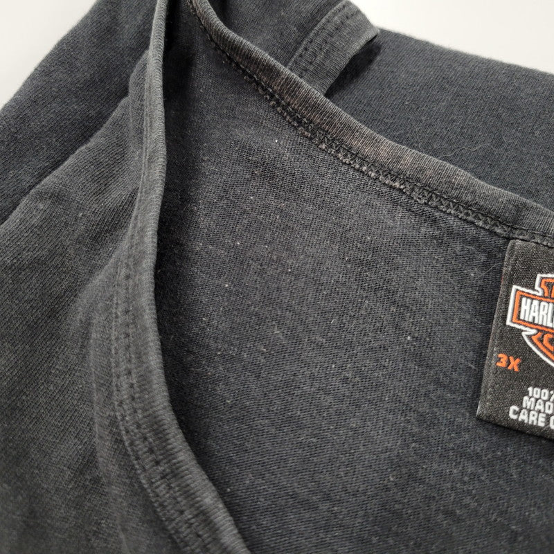 【中古品】【メンズ】 HARLEY DAVIDSON ハーレーダビッドソン c2006 USA製 SKULL PRINT TANK TOP スカル プリント タンクトップ トップス 146-260726-yn-02-izu サイズ：3X カラー：ブラック 万代Net店