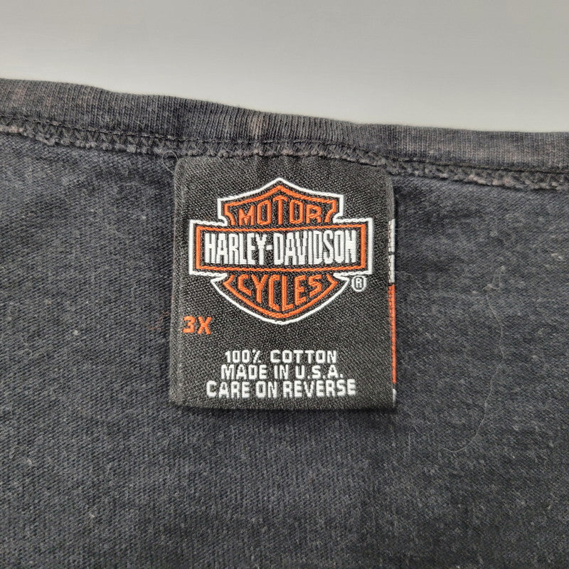 【中古品】【メンズ】 HARLEY DAVIDSON ハーレーダビッドソン c2006 USA製 SKULL PRINT TANK TOP スカル プリント タンクトップ トップス 146-260726-yn-02-izu サイズ：3X カラー：ブラック 万代Net店