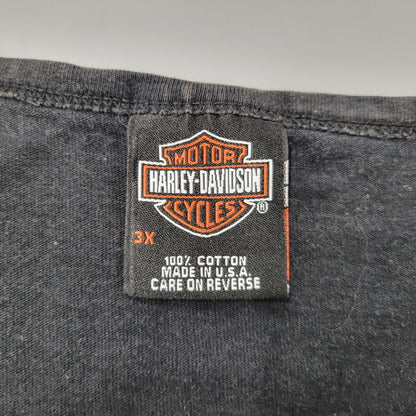 【中古品】【メンズ】 HARLEY DAVIDSON ハーレーダビッドソン c2006 USA製 SKULL PRINT TANK TOP スカル プリント タンクトップ トップス 146-260726-yn-02-izu サイズ：3X カラー：ブラック 万代Net店