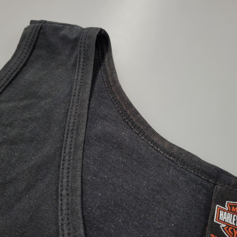 【中古品】【メンズ】 HARLEY DAVIDSON ハーレーダビッドソン c2006 USA製 SKULL PRINT TANK TOP スカル プリント タンクトップ トップス 146-260726-yn-02-izu サイズ：3X カラー：ブラック 万代Net店