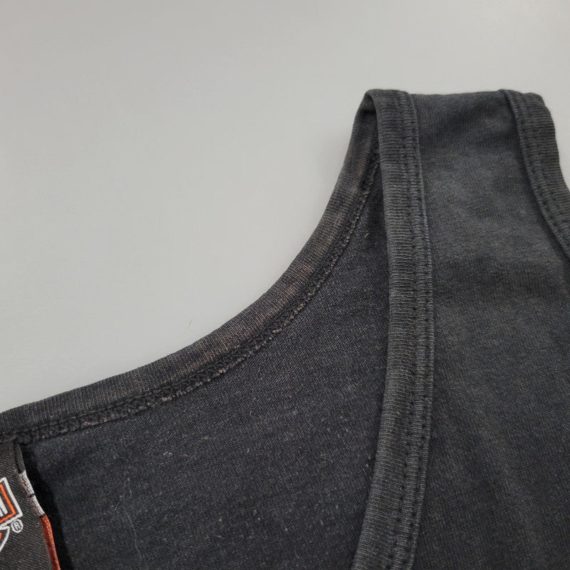 【中古品】【メンズ】 HARLEY DAVIDSON ハーレーダビッドソン c2006 USA製 SKULL PRINT TANK TOP スカル プリント タンクトップ トップス 146-260726-yn-02-izu サイズ：3X カラー：ブラック 万代Net店