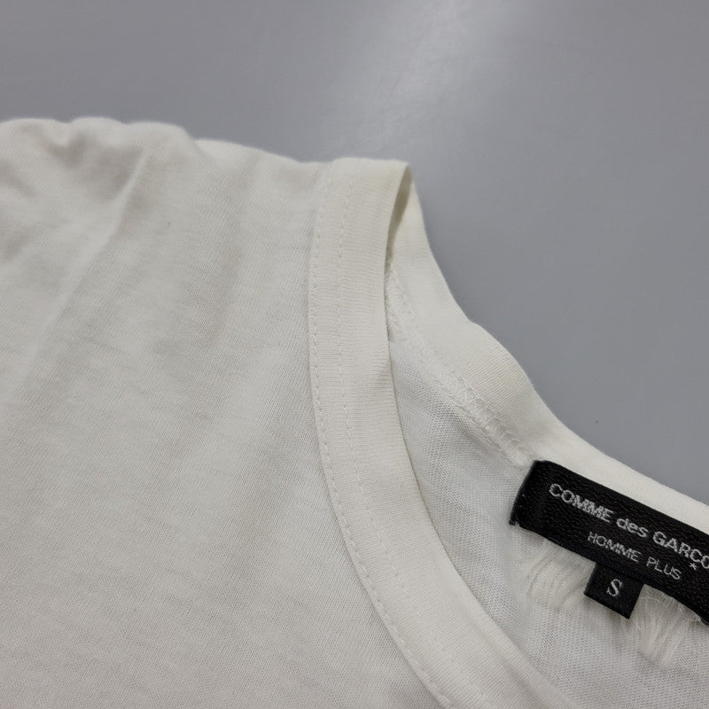 【中古品】【メンズ】 COMME DES GARCONS HOMME PLUS コムデギャルソンオムプリュス PS-T063 GOLDEN BOY期 07SS GRAPHIC S S TEE グラフィック Tシャツ 半袖 140-260726-yn-01-izu サイズ：S カラー：ホワイト 万代Net店