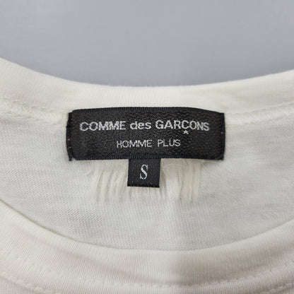 【中古品】【メンズ】 COMME DES GARCONS HOMME PLUS コムデギャルソンオムプリュス PS-T063 GOLDEN BOY期 07SS GRAPHIC S S TEE グラフィック Tシャツ 半袖 140-260726-yn-01-izu サイズ：S カラー：ホワイト 万代Net店