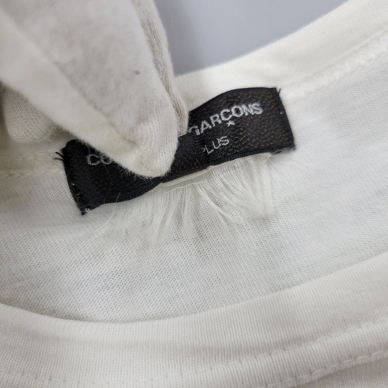 【中古品】【メンズ】 COMME DES GARCONS HOMME PLUS コムデギャルソンオムプリュス PS-T063 GOLDEN BOY期 07SS GRAPHIC S S TEE グラフィック Tシャツ 半袖 140-260726-yn-01-izu サイズ：S カラー：ホワイト 万代Net店