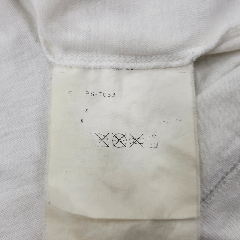 【中古品】【メンズ】 COMME DES GARCONS HOMME PLUS コムデギャルソンオムプリュス PS-T063 GOLDEN BOY期 07SS GRAPHIC S S TEE グラフィック Tシャツ 半袖 140-260726-yn-01-izu サイズ：S カラー：ホワイト 万代Net店
