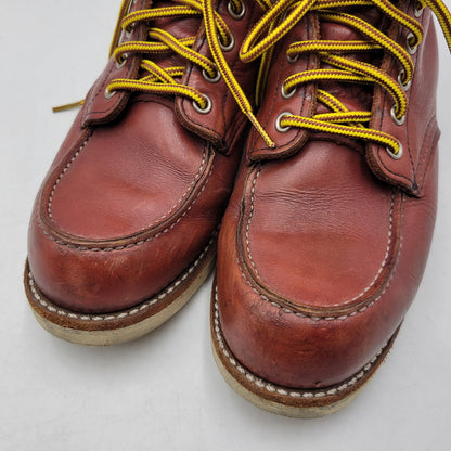 【中古品】【メンズ/レディース】 REDWING レッドウィング 8875 USA製 6INCH CLASSIC MOC TOE 6インチ クラシック モック トゥ ブーツ 靴 164-260725-kh-03-izu サイズ：25 カラー：ブラウン系 万代Net店