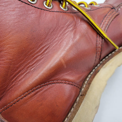 【中古品】【メンズ/レディース】 REDWING レッドウィング 8875 USA製 6INCH CLASSIC MOC TOE 6インチ クラシック モック トゥ ブーツ 靴 164-260725-kh-03-izu サイズ：25 カラー：ブラウン系 万代Net店