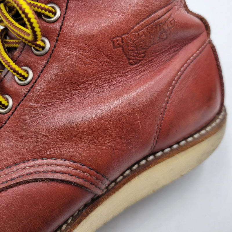 【中古品】【メンズ/レディース】 REDWING レッドウィング 8875 USA製 6INCH CLASSIC MOC TOE 6インチ クラシック モック トゥ ブーツ 靴 164-260725-kh-03-izu サイズ：25 カラー：ブラウン系 万代Net店