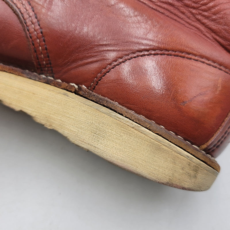 【中古品】【メンズ/レディース】 REDWING レッドウィング 8875 USA製 6INCH CLASSIC MOC TOE 6インチ クラシック モック トゥ ブーツ 靴 164-260725-kh-03-izu サイズ：25 カラー：ブラウン系 万代Net店