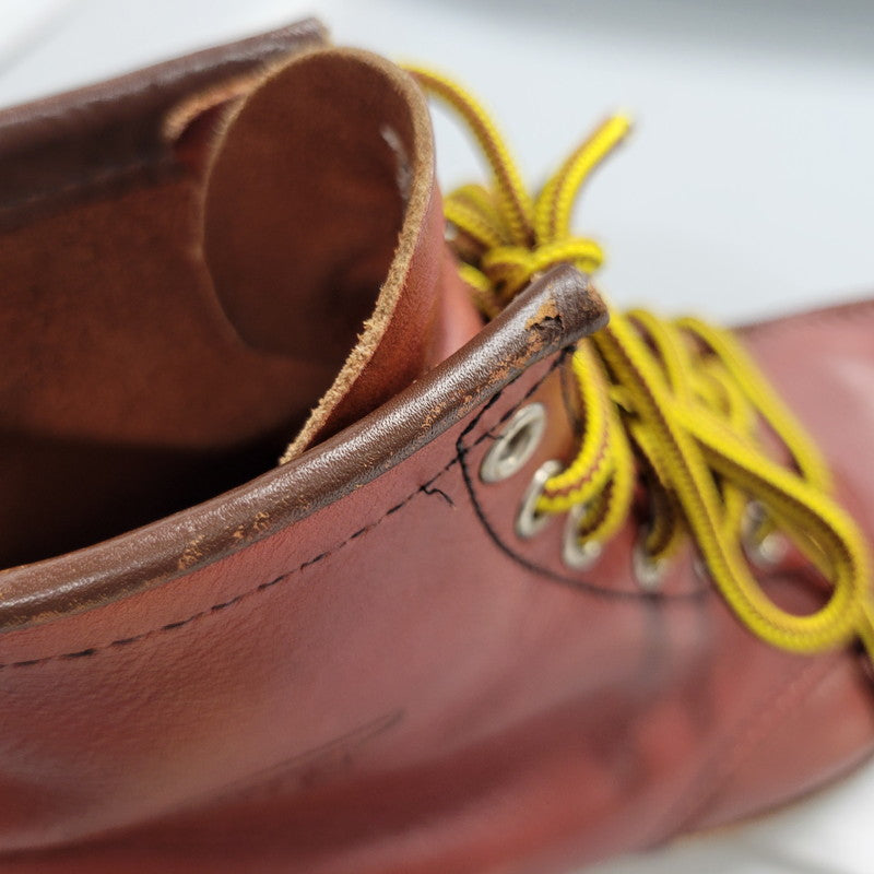 【中古品】【メンズ/レディース】 REDWING レッドウィング 8875 USA製 6INCH CLASSIC MOC TOE 6インチ クラシック モック トゥ ブーツ 靴 164-260725-kh-03-izu サイズ：25 カラー：ブラウン系 万代Net店
