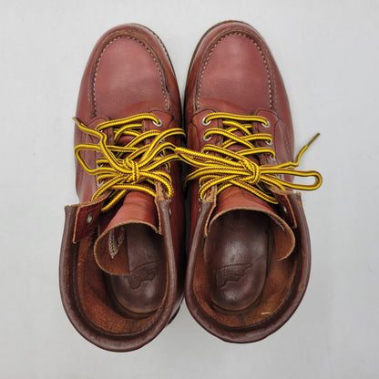【中古品】【メンズ/レディース】 REDWING レッドウィング 8875 USA製 6INCH CLASSIC MOC TOE 6インチ クラシック モック トゥ ブーツ 靴 164-260725-kh-03-izu サイズ：25 カラー：ブラウン系 万代Net店