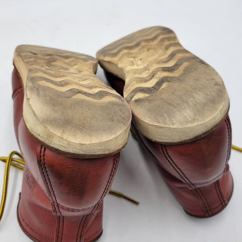 【中古品】【メンズ/レディース】 REDWING レッドウィング 8875 USA製 6INCH CLASSIC MOC TOE 6インチ クラシック モック トゥ ブーツ 靴 164-260725-kh-03-izu サイズ：25 カラー：ブラウン系 万代Net店