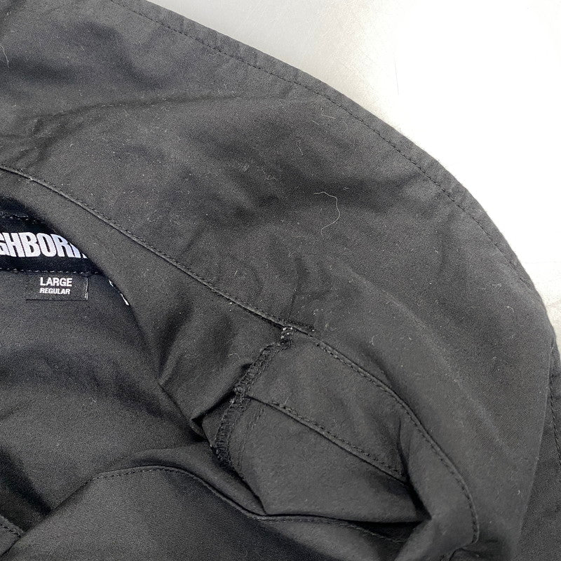 【中古品】【メンズ】 NEIGHBORHOOD ネイバーフッド 241AQNH-SHM05 24SS DOLMANSLEEVE SHIRT SS ドルマンスリーブ シャツ ショートスリーブ トップス 半袖 142-260728-cs-10-izu サイズ：L カラー：ブラック 万代Net店