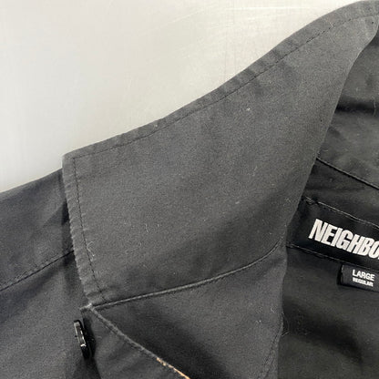【中古品】【メンズ】 NEIGHBORHOOD ネイバーフッド 241AQNH-SHM05 24SS DOLMANSLEEVE SHIRT SS ドルマンスリーブ シャツ ショートスリーブ トップス 半袖 142-260728-cs-10-izu サイズ：L カラー：ブラック 万代Net店