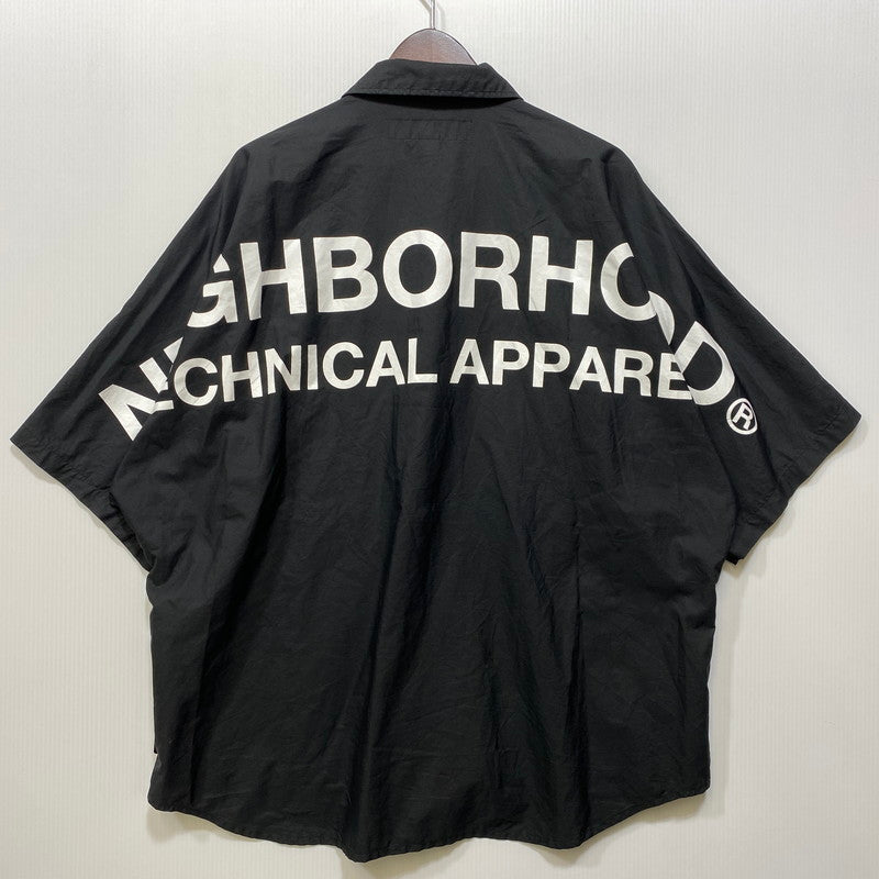 【中古品】【メンズ】 NEIGHBORHOOD ネイバーフッド 241AQNH-SHM05 24SS DOLMANSLEEVE SHIRT SS ドルマンスリーブ シャツ ショートスリーブ トップス 半袖 142-260728-cs-10-izu サイズ：L カラー：ブラック 万代Net店