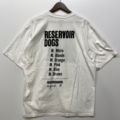 【中古品】【メンズ】 NEIGHBORHOOD×AGNES B.×RESERVOIR DOGS ネイバーフッド アニエスベー レザボアドッグス EDK6SFK6 CREWNECK SS クルーネック ショートスリーブ トップス 半袖 142-260730-cs-10-izu サイズ：XL カラー：ホワイト 万代Net店