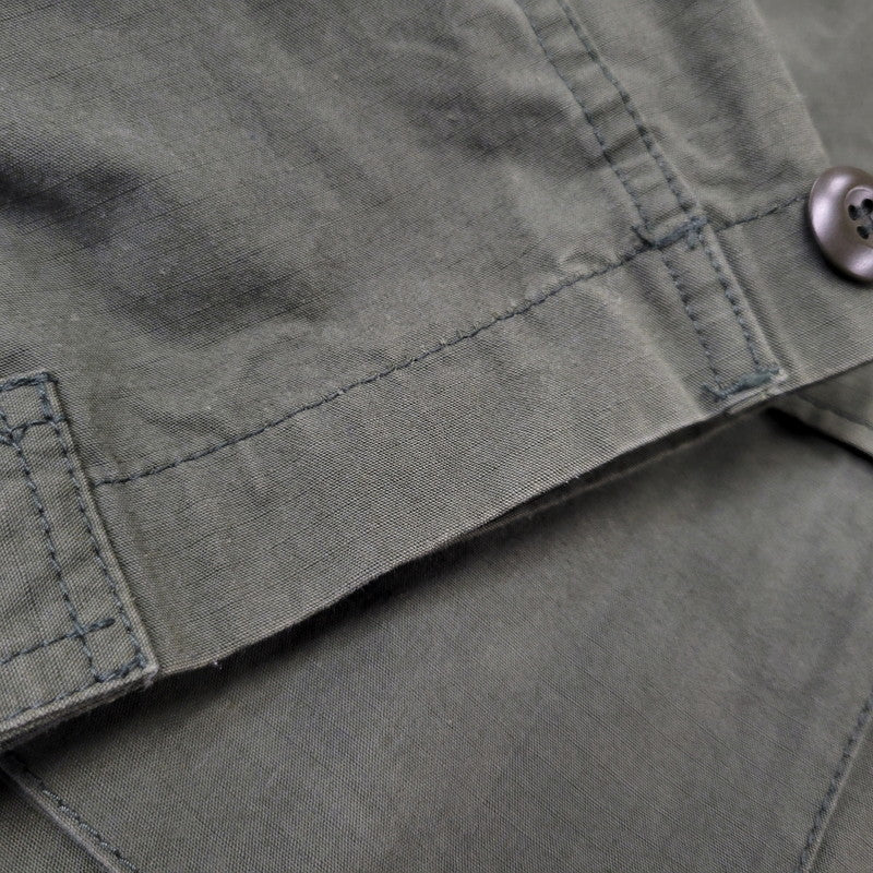 【中古品】【メンズ】 WTAPS ダブルタップス WVDT-SHM01 SHIRT.NYCO.RIPSTOP シャツ リップストップ ジャケット アウター 142-260725-kh-06-izu サイズ：03 カラー：カーキ 万代Net店