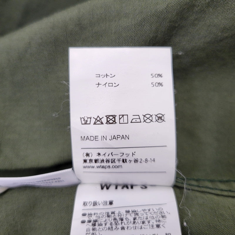 【中古品】【メンズ】 WTAPS ダブルタップス WVDT-SHM01 SHIRT.NYCO.RIPSTOP シャツ リップストップ ジャケット アウター 142-260725-kh-06-izu サイズ：03 カラー：カーキ 万代Net店