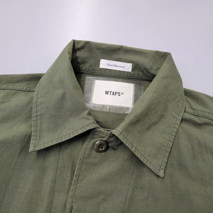 【中古品】【メンズ】 WTAPS ダブルタップス WVDT-SHM01 SHIRT.NYCO.RIPSTOP シャツ リップストップ ジャケット アウター 142-260725-kh-06-izu サイズ：03 カラー：カーキ 万代Net店
