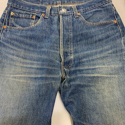 【現状渡し品】【メンズ】 Levi's リーバイス SMALL E 501 DENIM PANTS デニムパンツ ジーンズ 刻印552 USA製 不均等V 並行ステッチ 157-260729-as-01-izu サイズ：33×36 カラー：インディゴ 万代Net店