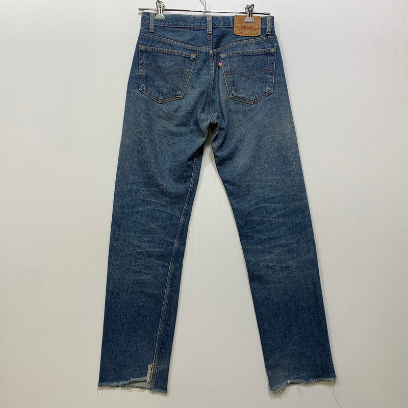 【現状渡し品】【メンズ】 Levi's リーバイス SMALL E 501 DENIM PANTS デニムパンツ ジーンズ 刻印552 USA製 不均等V 並行ステッチ 157-260729-as-01-izu サイズ：33×36 カラー：インディゴ 万代Net店
