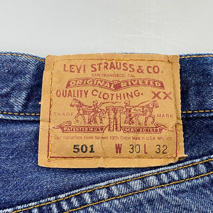 【中古品】【メンズ】 LEVI'S リーバイス 501 刻印553 98年製 USA製 CIRCLE Rタブ 90’S 501 DENIM PANTS デニム パンツ ボトムス ズボン 157-260730-cs-08-izu サイズ：W30 L32 カラー：インディゴ 万代Net店